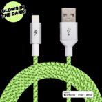 Black and White Glow Lightning Cable [10 ft / 3m length] - Image 2
