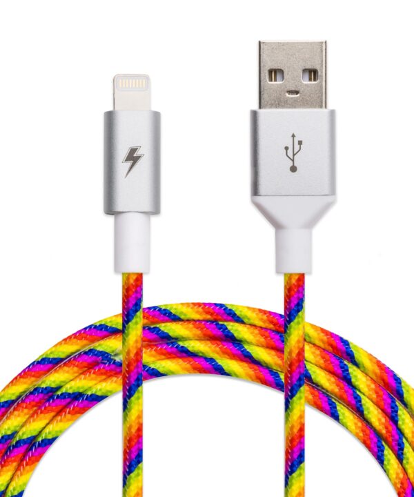 Rainbow Lightning Cable [5 ft / 1.5m length]