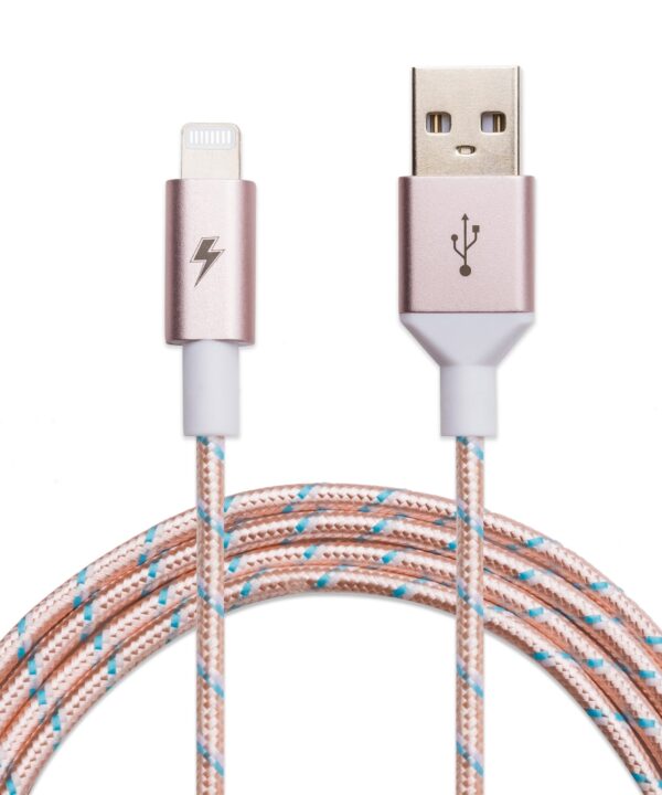 Rose Gold Lightning Cable [10 ft / 3m length]
