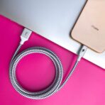 Black and White Lightning Cable [5 ft / 1.5m length] - Image 3